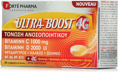 Forte Pharma Ultra Boost 4G Vitamin für Unterstützung des Immunsystems Orange 30 Registerkarten