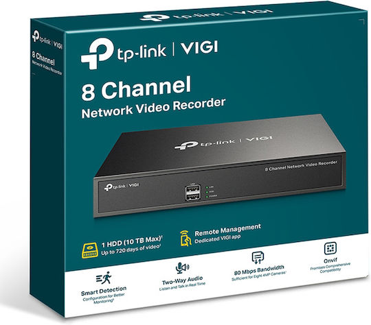 TP-LINK TP-LINK VIGI NVR1008H v2 NVR 8 Channels