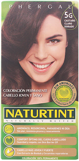 Naturtint Перманентна Боя За Коса Без Амоняк 5G Светло Кестеняв Златист 165ml 5gr