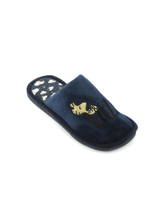 Fshoes Winter Women's Slippers in Blue color