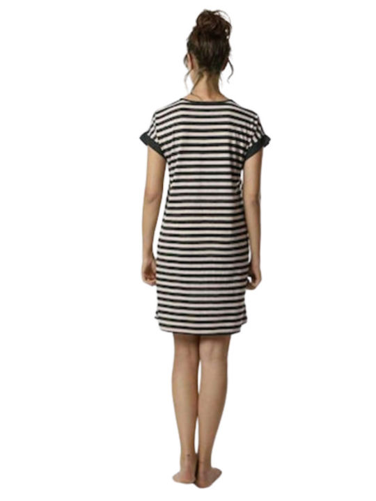 Sexen Summer Cotton Women's Nightdress striped