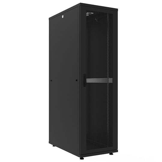 Canovate Boden Rack-Schrank 42U 60x100cm Schwarz CSS-9-4260F
