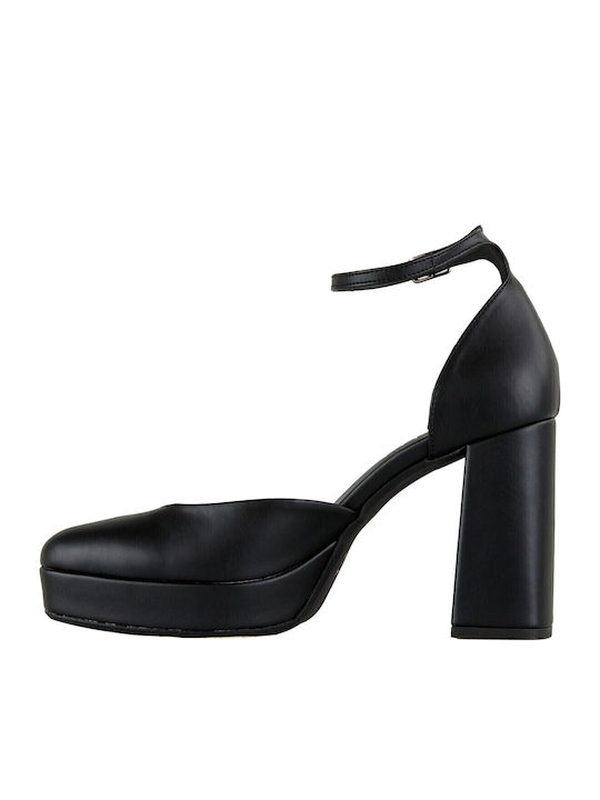 Black Heels with Strap