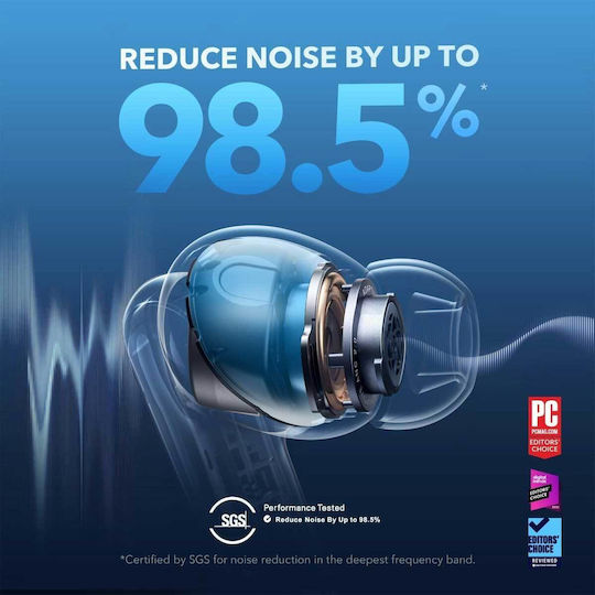 Soundcore by Anker Liberty 4 NC In-ear Bluetooth Handsfree Earphones with Sweat Resistance and Charging Case Navy Blue
