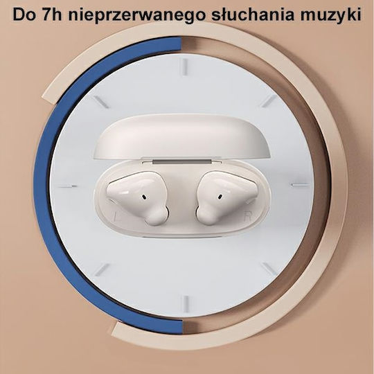 Usams BHUUS03 Earbud Bluetooth хендсфри Слушалки с Кутийка за Зареждане Син