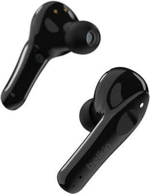 Belkin Soundform Move In-ear Bluetooth Handsfree Ακουστικά με Θήκη Φόρτισης Μαύρα