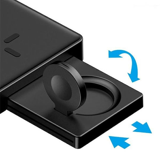 4Smarts Kabelloses Ladegerät (Qi Pad) mit USB-C Anschluss 20W Weißς (Ultimag Trident)