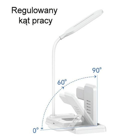 Usams Ασύρματος Φορτιστής (Qi Pad) 15W Λευκός (CD195)