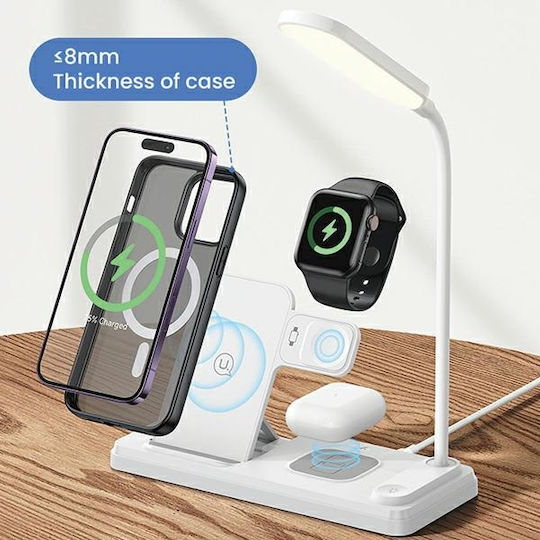 Usams Ασύρματος Φορτιστής (Qi Pad) 15W Λευκός (CD195)
