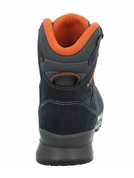 Lowa Explorer GTX Mid Men's Hiking Boots Waterproof with Gore-Tex Membrane Blue