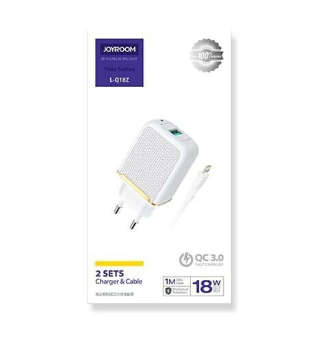 Joyroom Φορτιστής Χωρίς Καλώδιο με Θύρα USB-A 18W Quick Charge 3.0 Λευκός (Yida)