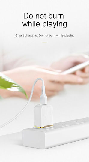 Joyroom Φορτιστής Χωρίς Καλώδιο με Θύρα USB-A 18W Quick Charge 3.0 Λευκός (Yida)
