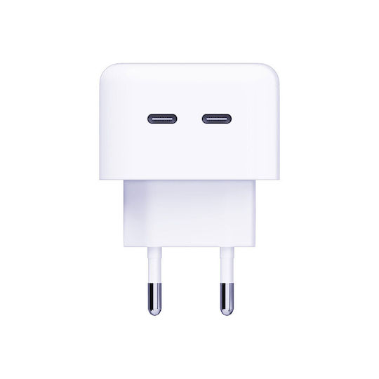 3MK Charger and Cable USB-C 35W Power Delivery / Quick Charge 3.0 Whites