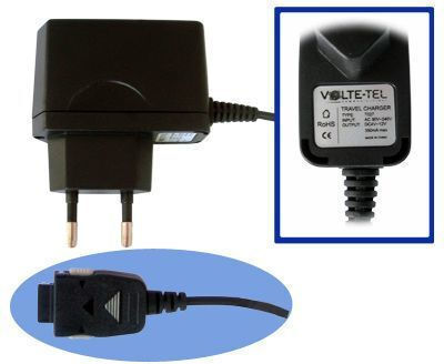 Volte-Tel Φορτιστής με Ενσωματωμένο Καλώδιο micro USB Καφέ