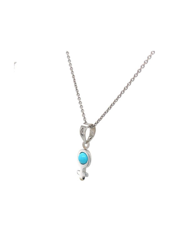 Xryseio Anhänger Kinder Amulett aus Weißgold 14K ΝΚ10533