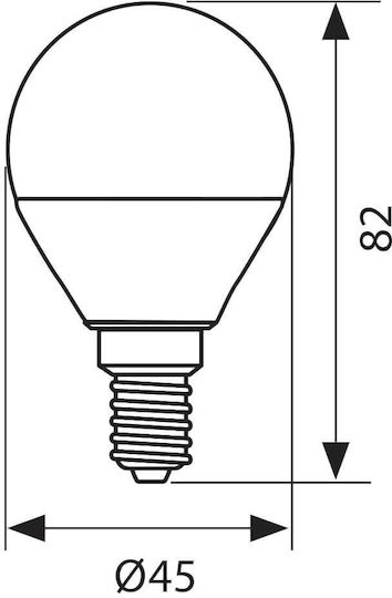 Vivalux LED крушка 8W за фасунга E14 Хладно бяло 806лм