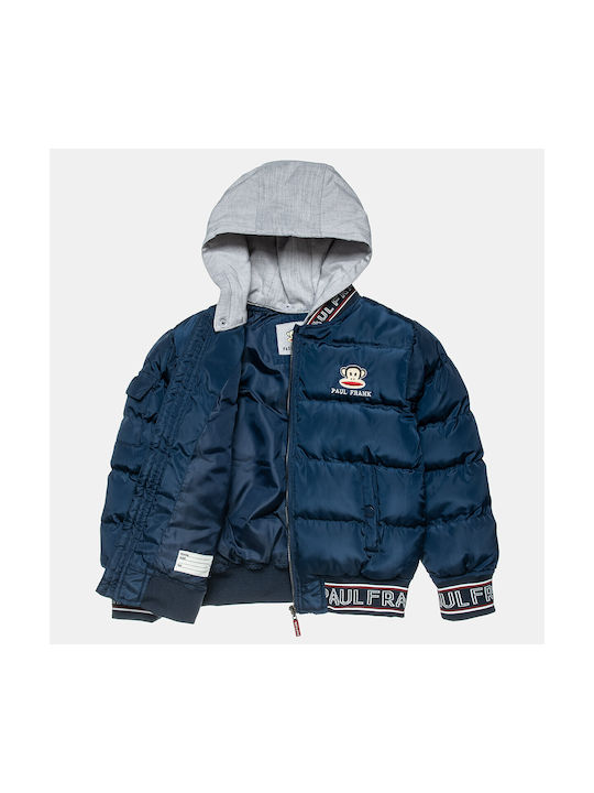 Alouette Kids Casual Jacket with Hood Navy Blue