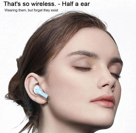 Lenovo LP40 Pro Earbud Bluetooth Handsfree Ακουστικά με Αντοχή στον Ιδρώτα και Θήκη Φόρτισης Λευκά