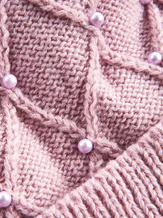 Verde Pom Pom Beanie Beanie in Lilac color