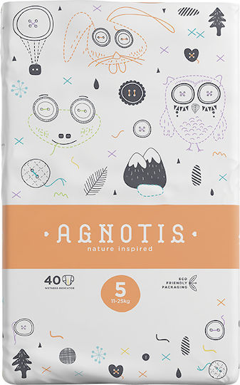 Agnotis Памперси с лента Baby № 5 за 11-25kg 40бр