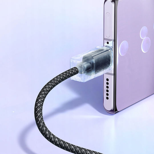 Mcdodo Braided USB 2.0 Cable USB-C male - USB-A 100W Μαύρο 1m CA-3650
