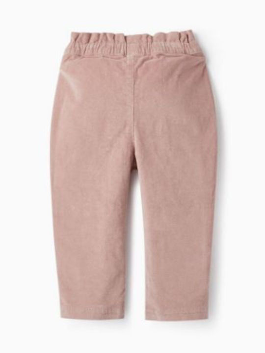 Zippy Pantaloni copii din catifea Rose