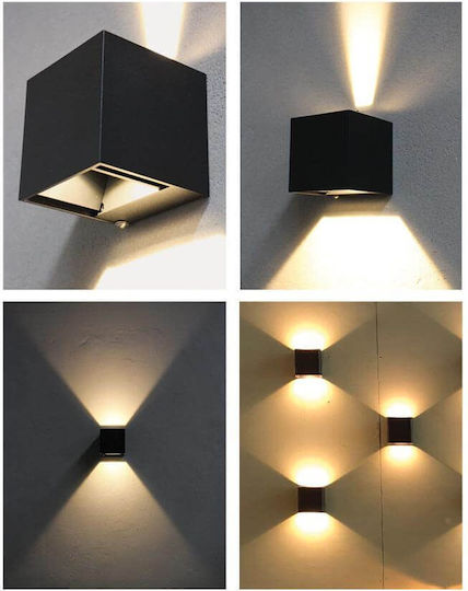Vivalux Stark Wandmontiertes Außenbeleuchtung Integrierte LED 6W 4000K Abmessungen 10x10x10cm Vivalux Stark Wandmontiertes Außenbeleuchtung Integrierte LED 6W 4000K Abmessungen 10x10x10cm