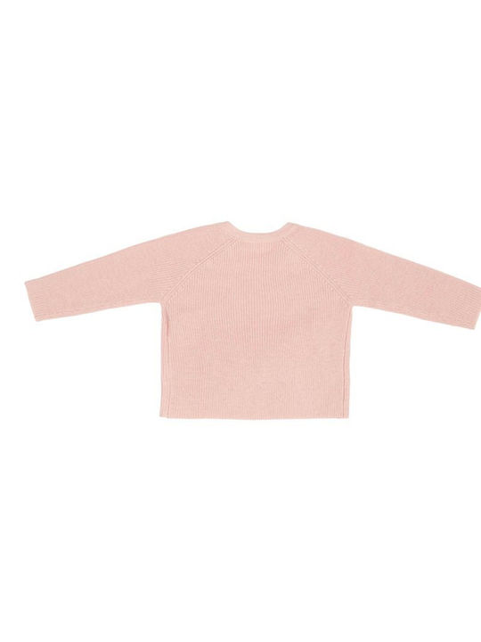 Little Dutch Kids Cardigan Knitted Soft Pink