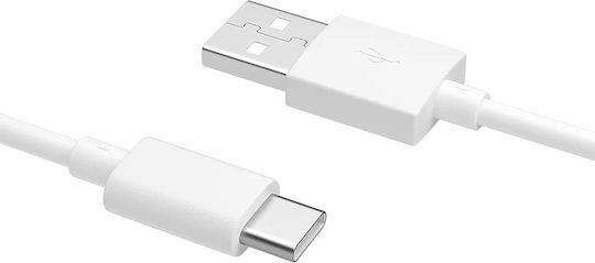 Oppo DL143 USB 2.0 Cable USB-C male - USB-A 65W Λευκό 1m DL129 Bulk