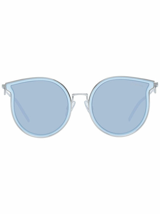 Ana Hickmann Women's Sunglasses with Blue Frame and Light Blue Lens