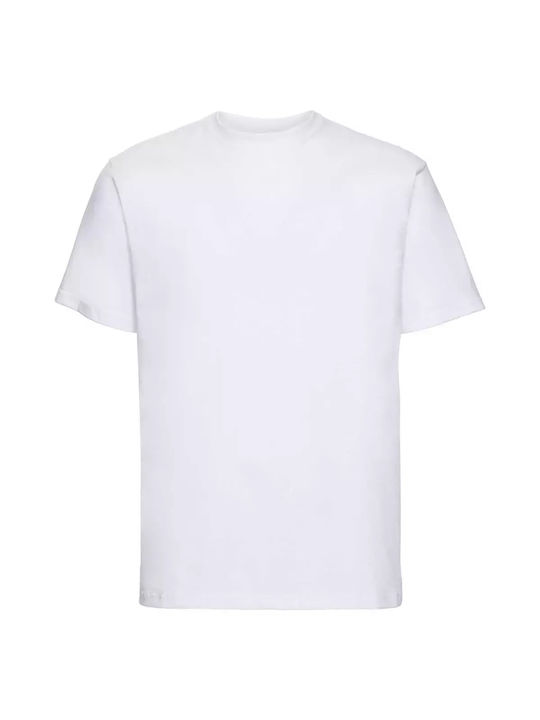 Russell Athletic Men's Short Sleeve Blouse White.