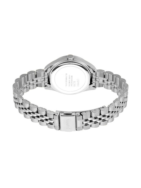 Esprit Γυναικείο Ρολόι 30mm Αυτόματο με Ασημί Μεταλλικό Μπρασελέ