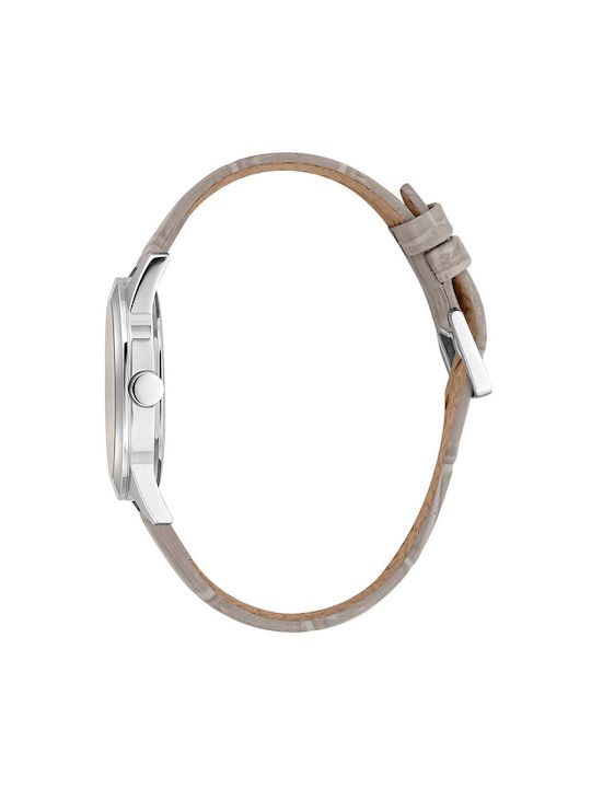 Esprit Uhr Automatisch mit Beige Lederarmband