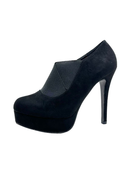 Queen Accessories Damen Knöchelstiefel Schwarz