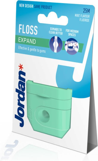 Jordan Expand Waxed Dental Floss with Mint Flavour 25m