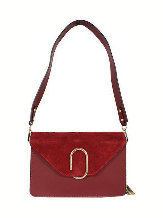 Athina Oikonomou Leather Women's Bag Crossbody Red