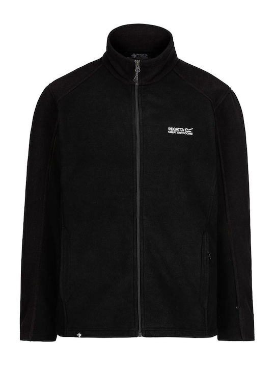 Cardigan Fleece pentru Bărbați Neagră