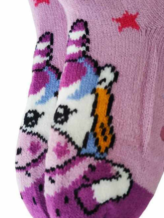 Fengi Kids' Socks Non-Slip Purple