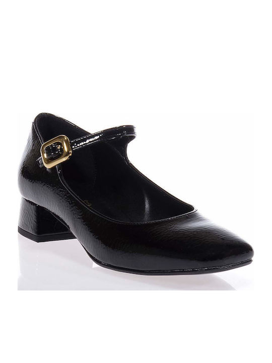 Pumps mit Riemchen Schwarz