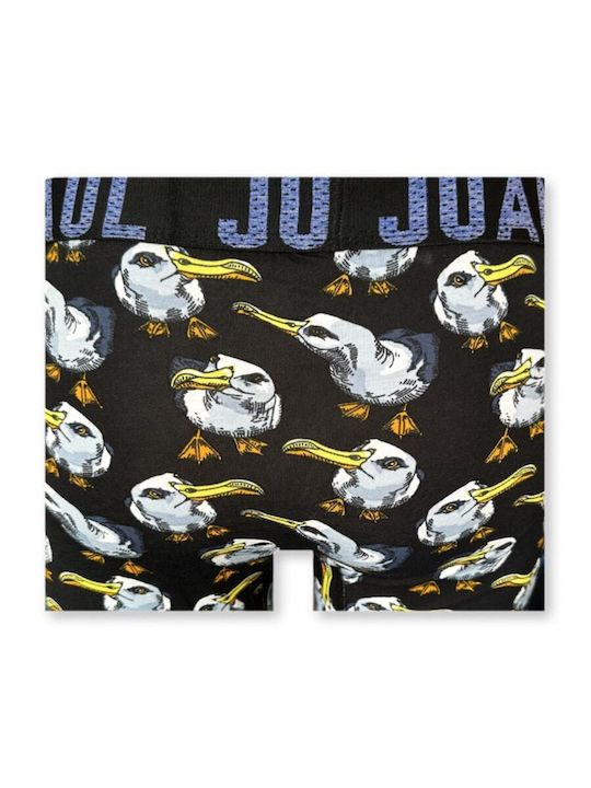 Juan Raul Men's Boxer Black with Patterns