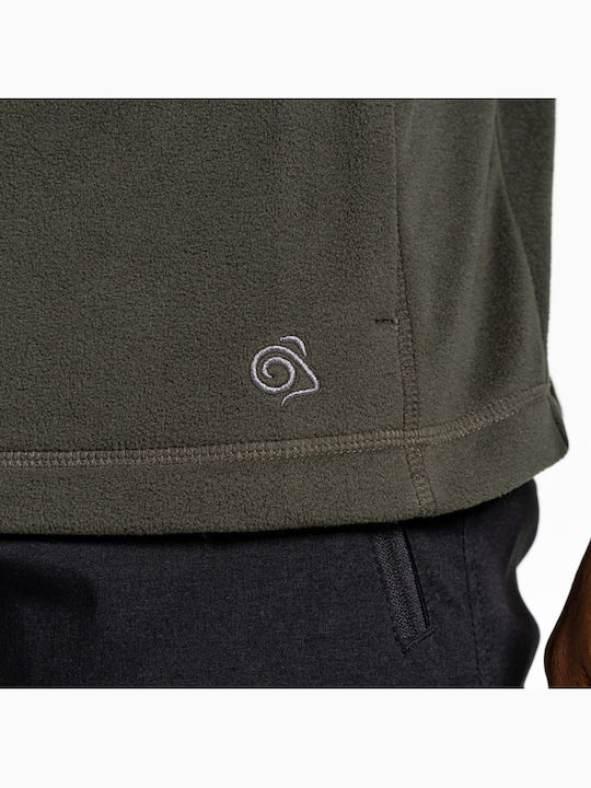 Ανδρική Ζακέτα Fleece Χακί