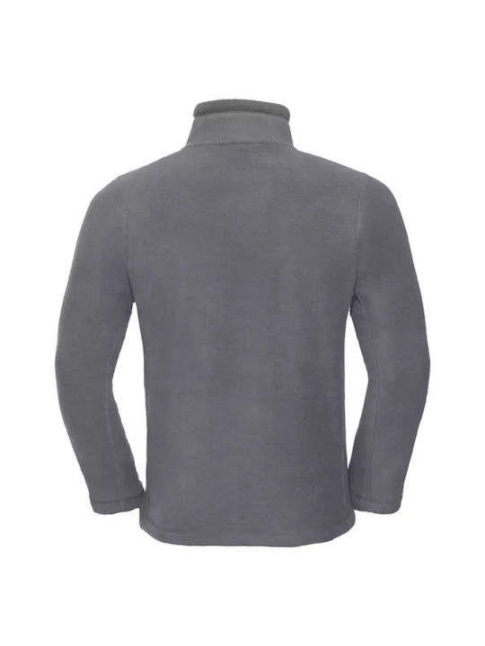 Russell Athletic Ανδρική Ζακέτα Fleece με Φερμουάρ Convoy grey