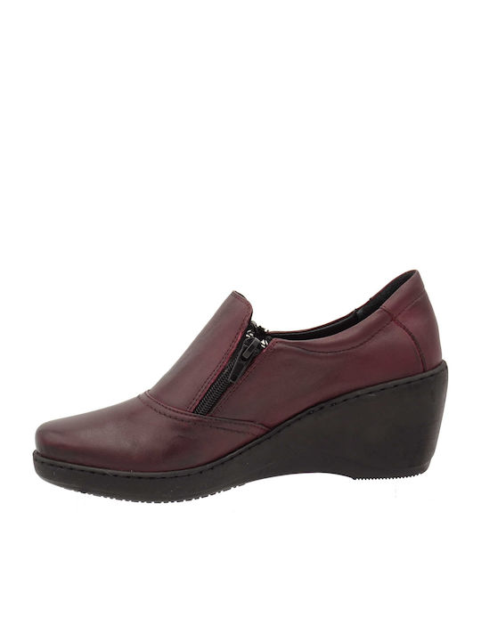 Verosoft Mocasini dama în culoarea Burgundy