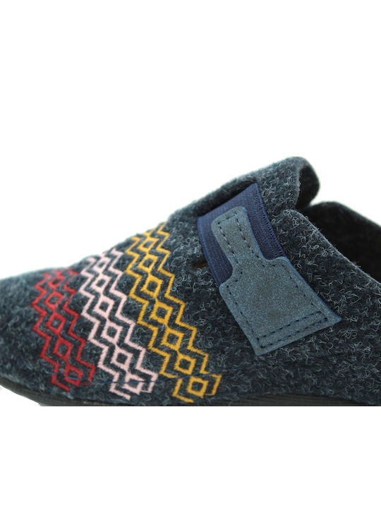 Anatomische Damen Hausschuhe Blau