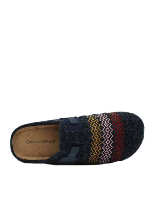 Anatomische Damen Hausschuhe Blau