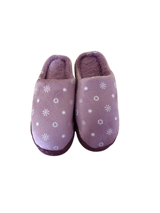 TnS Winter Women's Slippers in Purple color