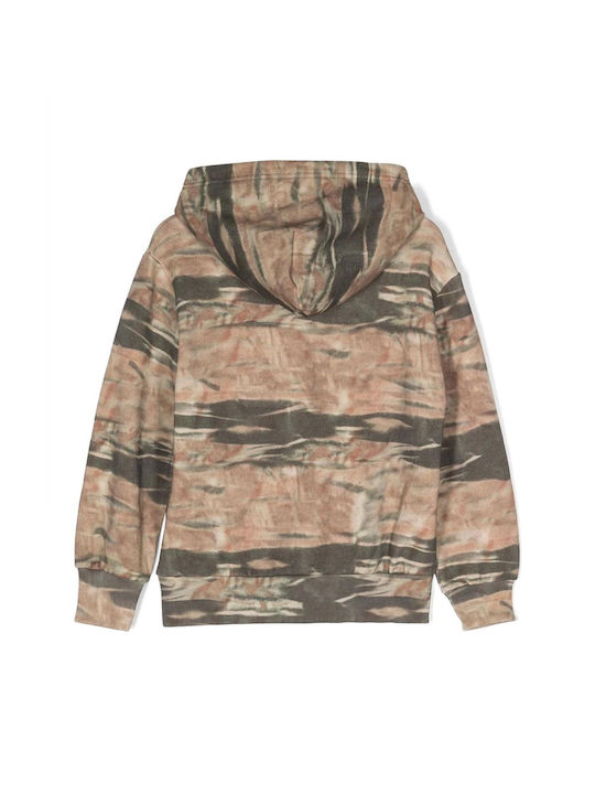 Diesel Kids Sweatshirt with Hood Green