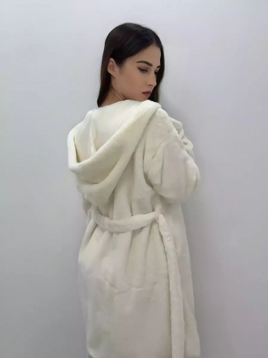 Women's Long Fur Ecru