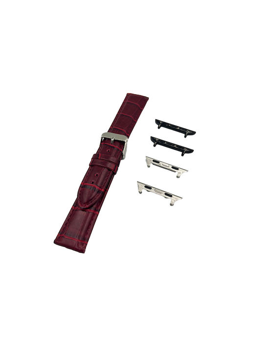 Tzevelion Leather Strap Red 18mm