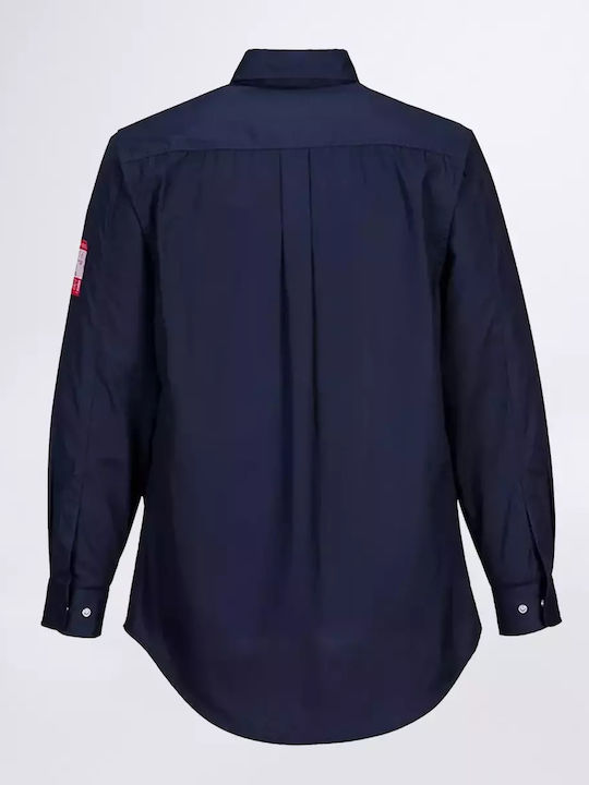 Portwest Ανδρικό Πουκάμισο Εργασίας Navy Μπλε